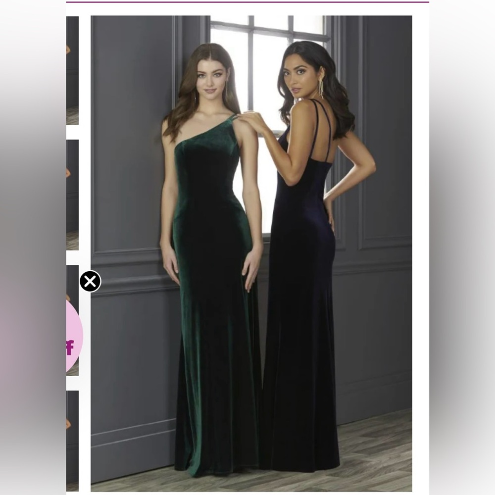 Christina Wu Bridesmaid Dress 22136 in Navy Velvet